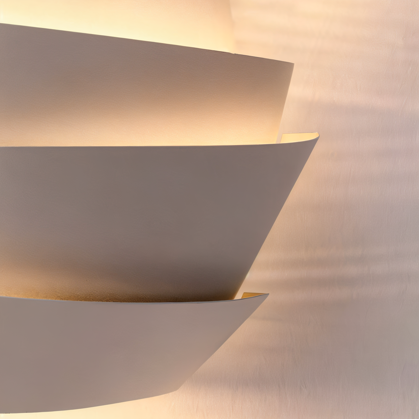 UniqGleam Wandleuchte - Geometrische Wandlampe aus Metall - Dekorative Wandleuchten LED Indoor
