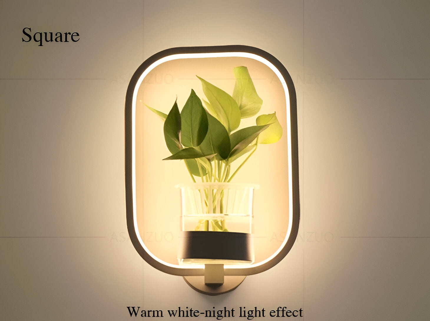 VerdantLume Wandleuchte - Minimalistische Wandleuchte mit Integrierter Pflanzenhalterung - Moderne Wandleuchten Geführt