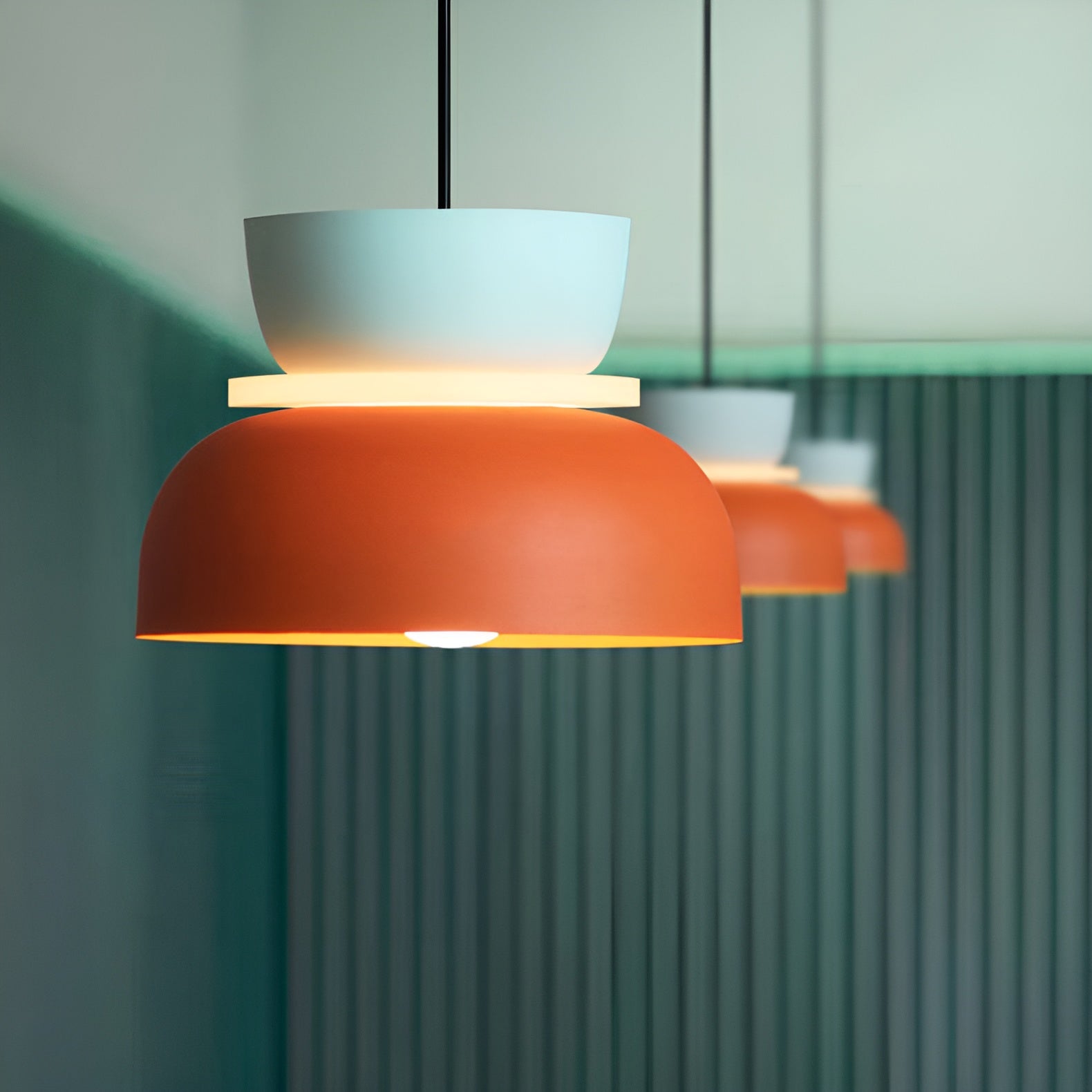 VividGlow - Lebendige Metall-Macaron LED-Hängung Pendelleuchte