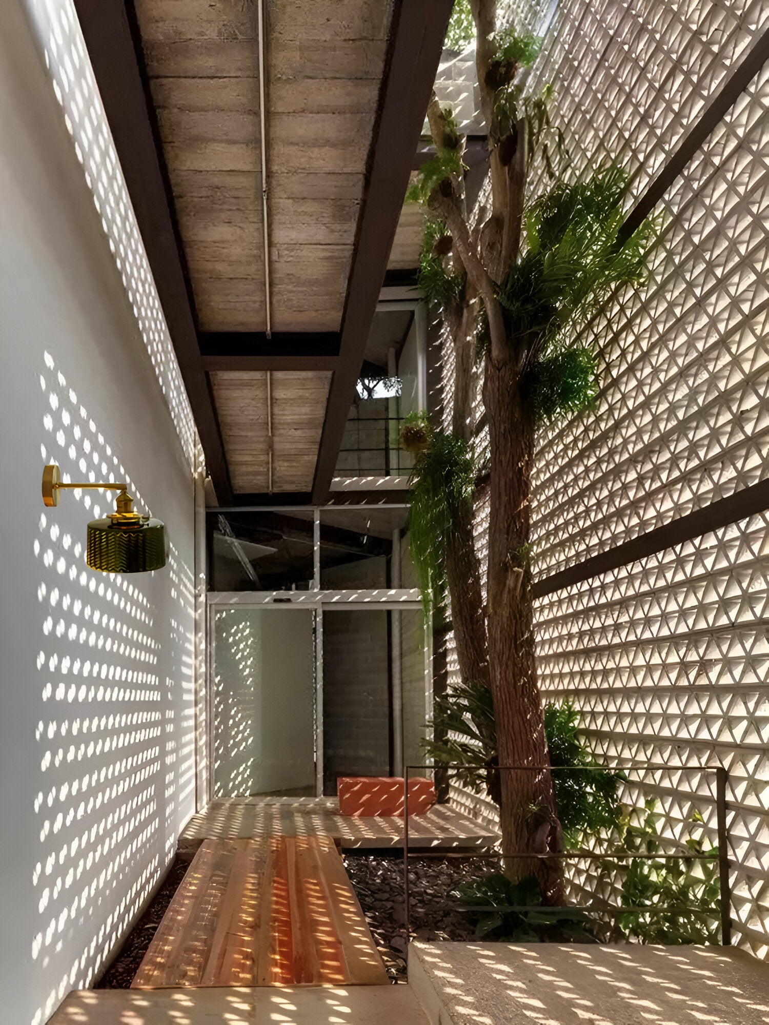 ZiGloss Wandleuchte - Nordic Klares/Grün Corrugated Glass Wandlampe - Verstellbare Wandleuchten LED