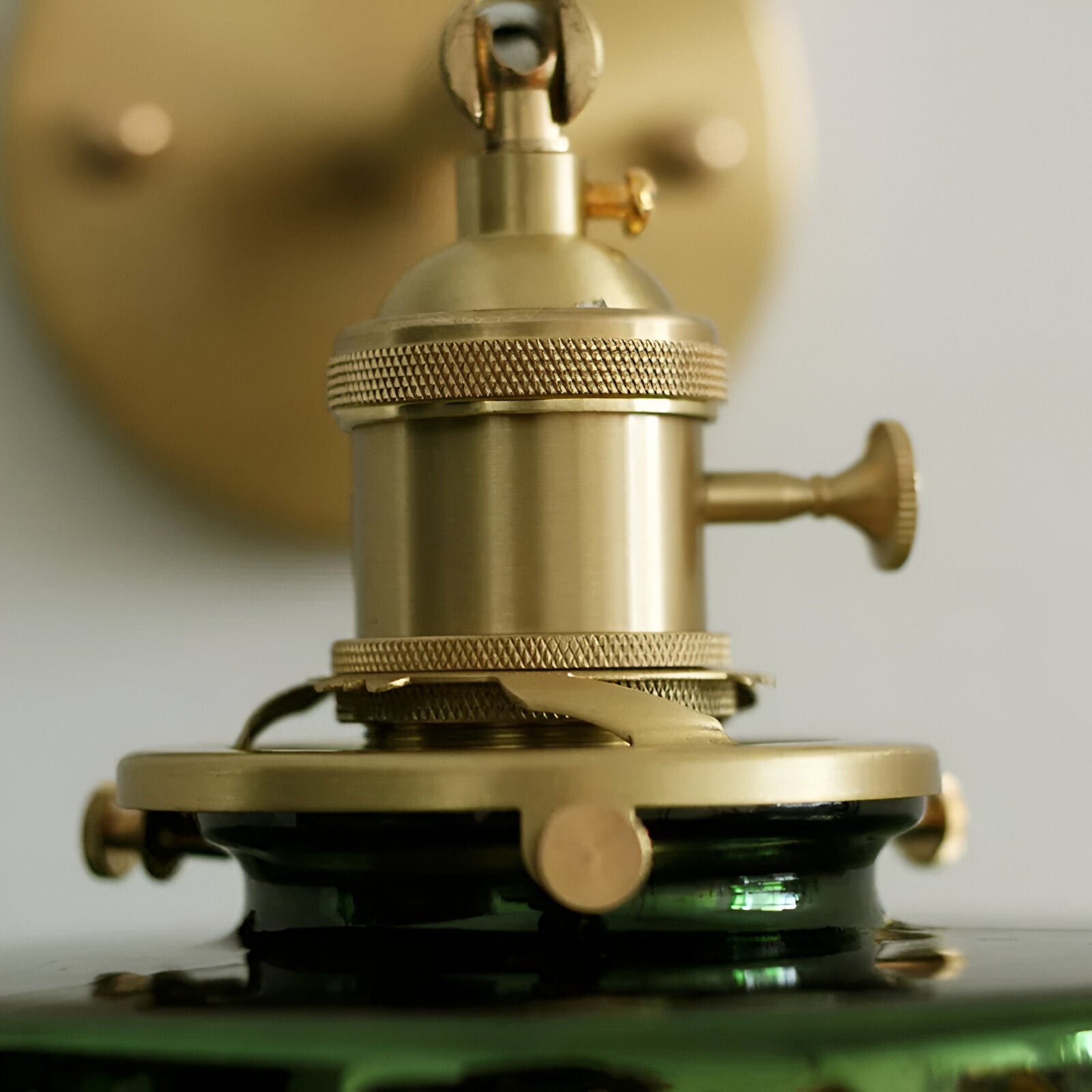 ZiGloss Wandleuchte - Nordic Klares/Grün Corrugated Glass Wandlampe - Verstellbare Wandleuchten LED