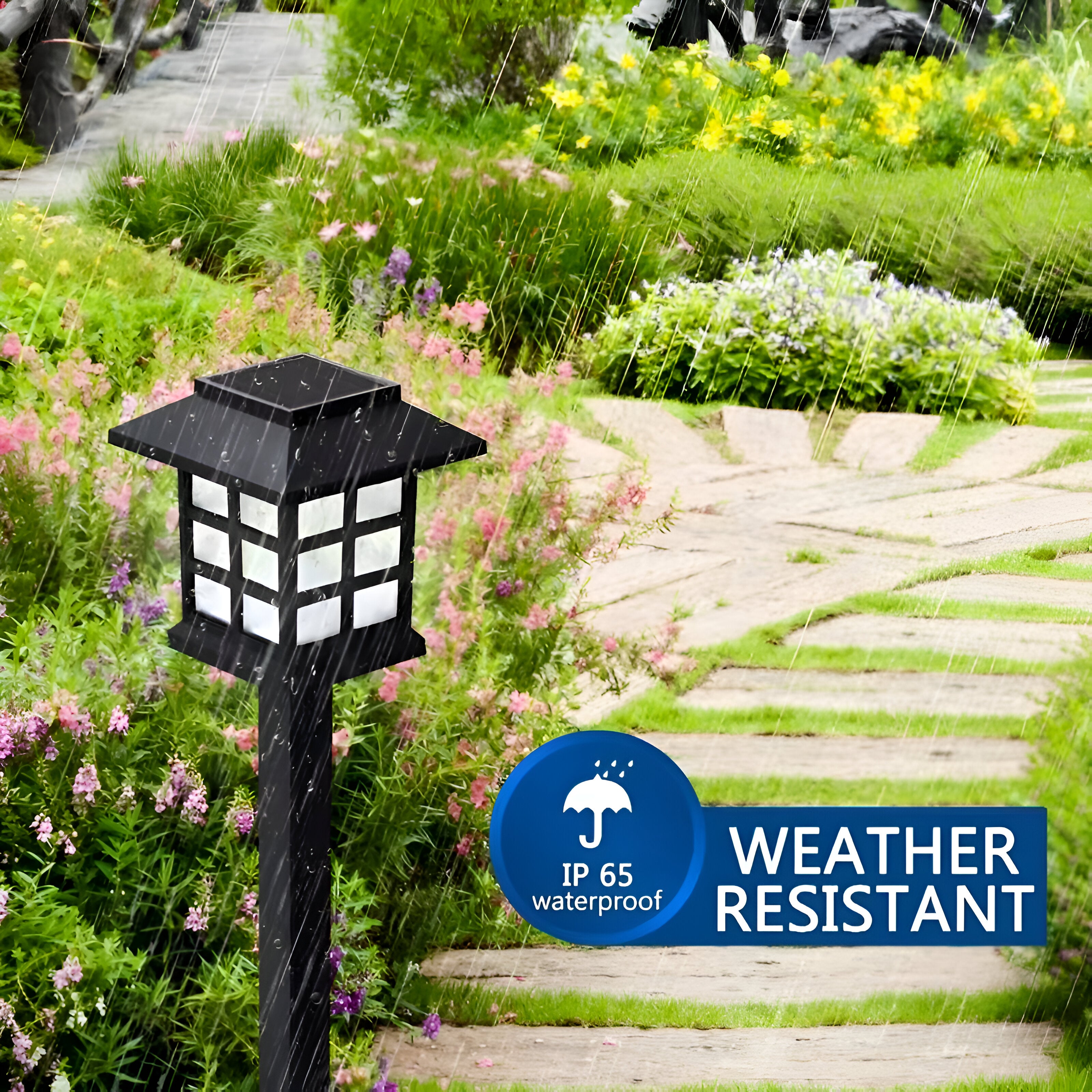 SolarPath Licht - 2/4/8 Stück Langlebige und Energieeffiziente Solarlampe für den Garten
