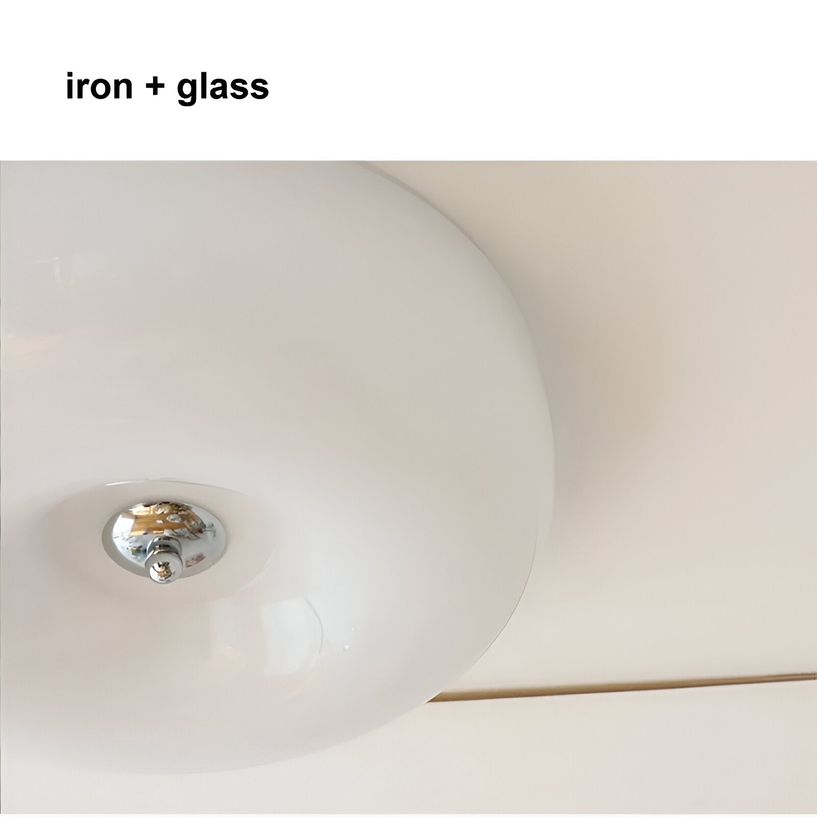 Donut Deckenleuchte - Nordische Creme Donut Glas-Deckenleuchte