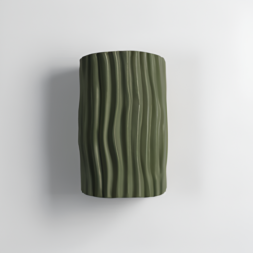 HuePleat Wandleuchte - Curvy Pleated Resin Wandlampe - Up and Down Wandleuchten Geführt