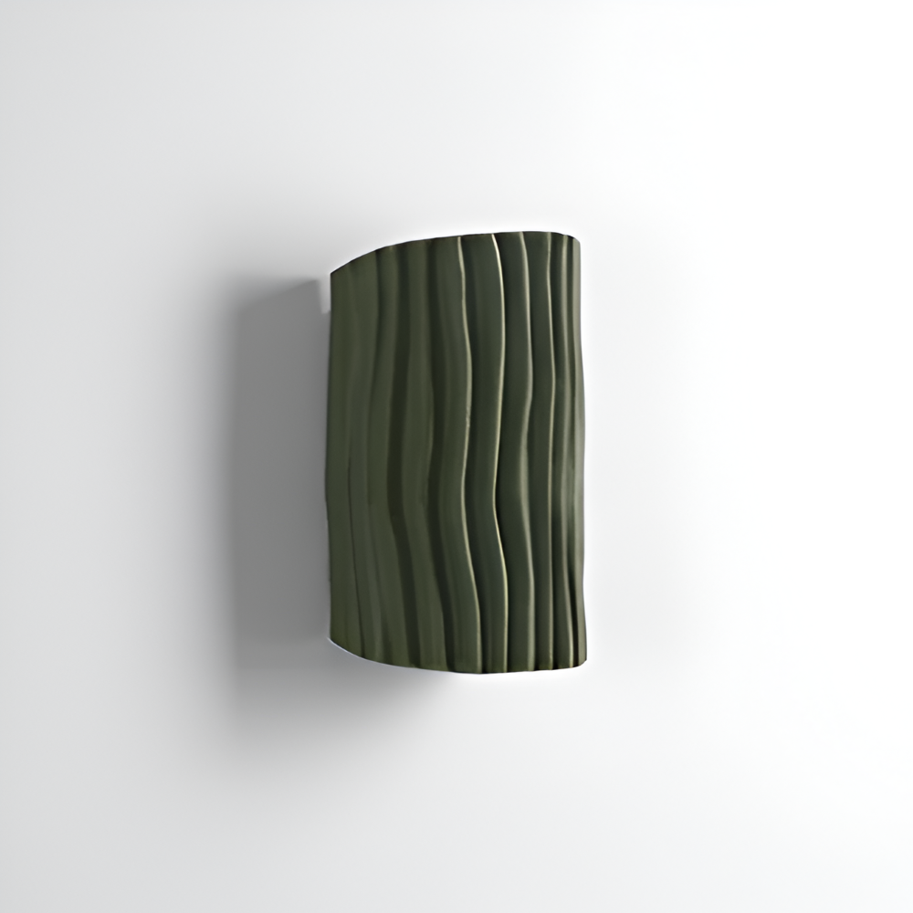 HuePleat Wandleuchte - Curvy Pleated Resin Wandlampe - Up and Down Wandleuchten Geführt