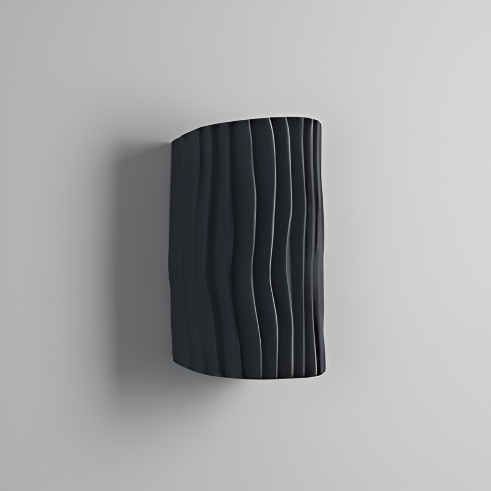 HuePleat Wandleuchte - Curvy Pleated Resin Wandlampe - Up and Down Wandleuchten Geführt