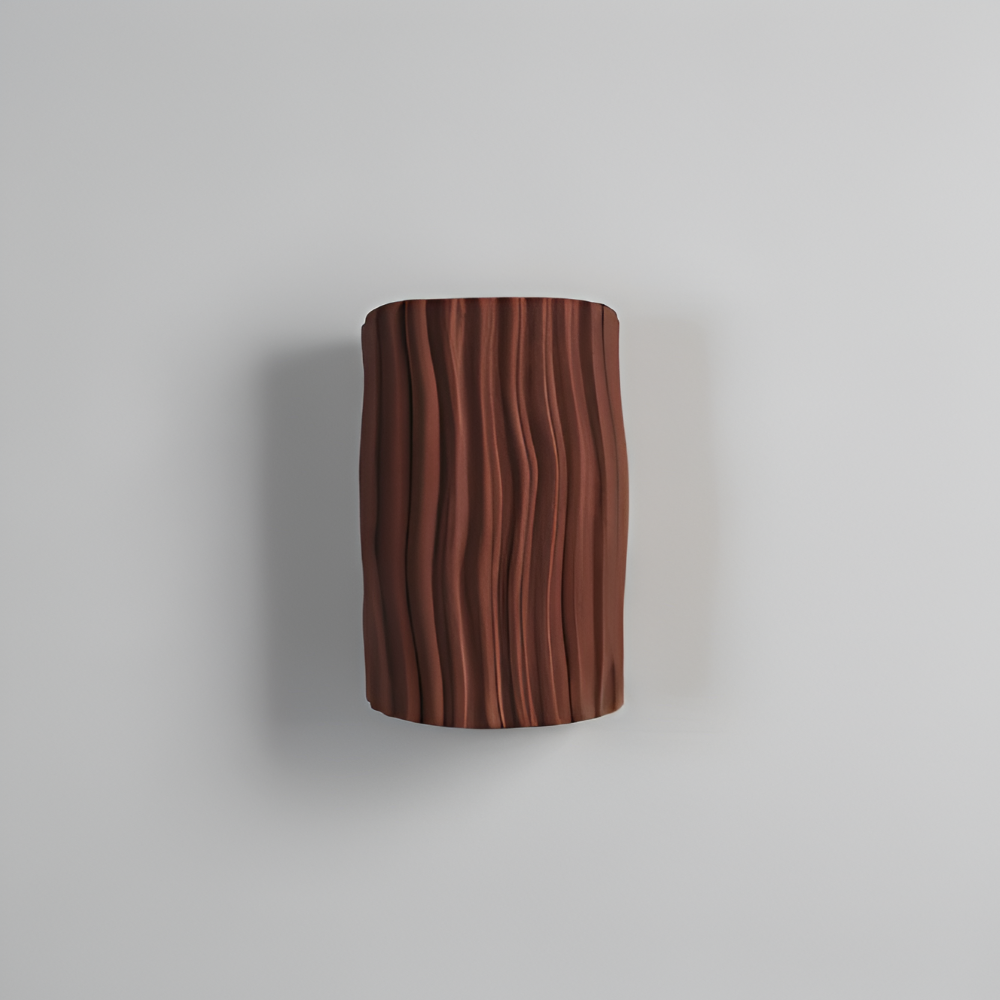 HuePleat Wandleuchte - Curvy Pleated Resin Wandlampe - Up and Down Wandleuchten Geführt
