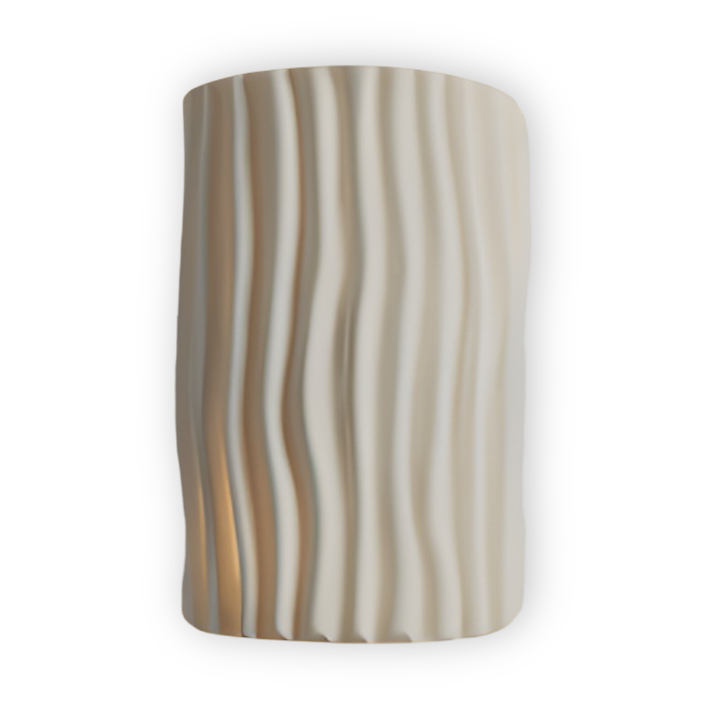 HuePleat Wandleuchte - Curvy Pleated Resin Wandlampe - Up and Down Wandleuchten Geführt