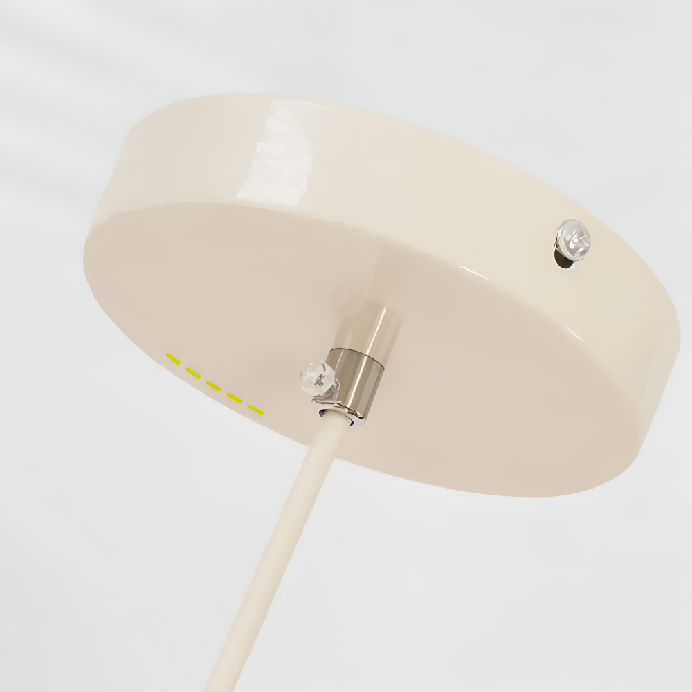 Icryl Pendelleuchte - Japanische Hängelampe in Creme Schalenform
