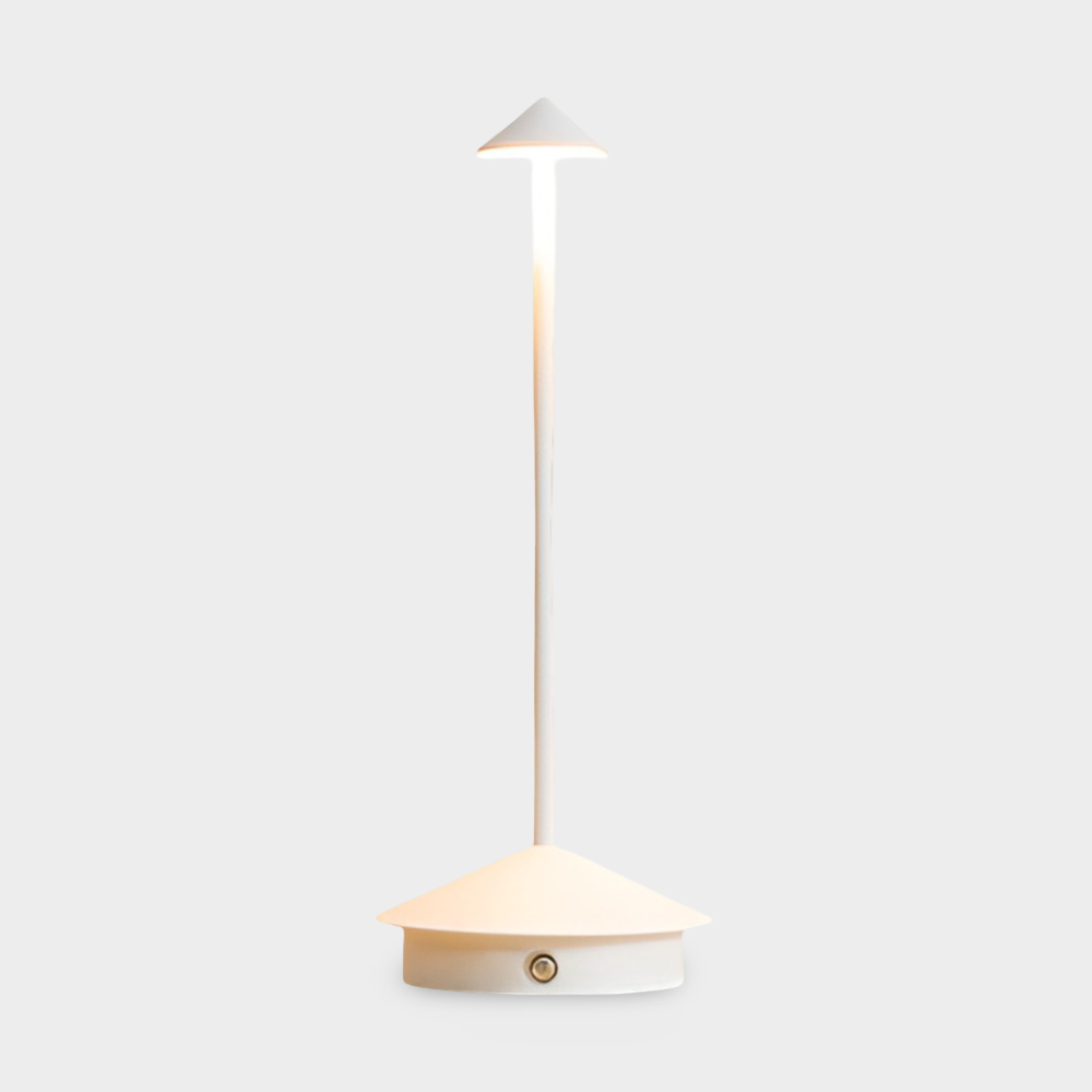 IllumeCone Tischlampe - Kabellose, Dimmbare, Wasserdichte Schreibtischlampe