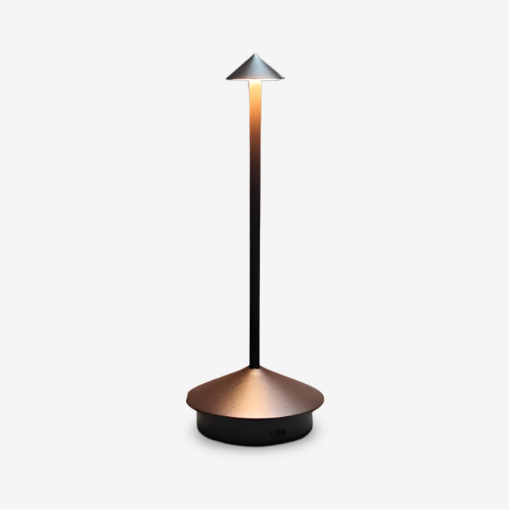 IllumeCone Tischlampe - Kabellose, Dimmbare, Wasserdichte Schreibtischlampe