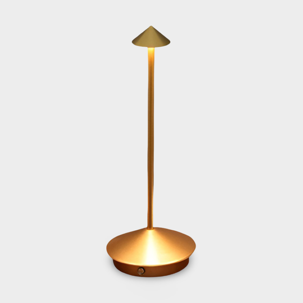 IllumeCone Tischlampe - Kabellose, Dimmbare, Wasserdichte Schreibtischlampe