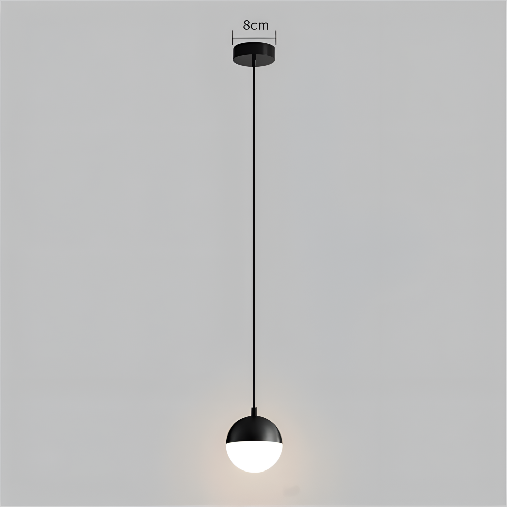 Illunaire Pendelleuchte - Kristallkugel Hängelampe - Gold & Schwarz Suspension Lamp