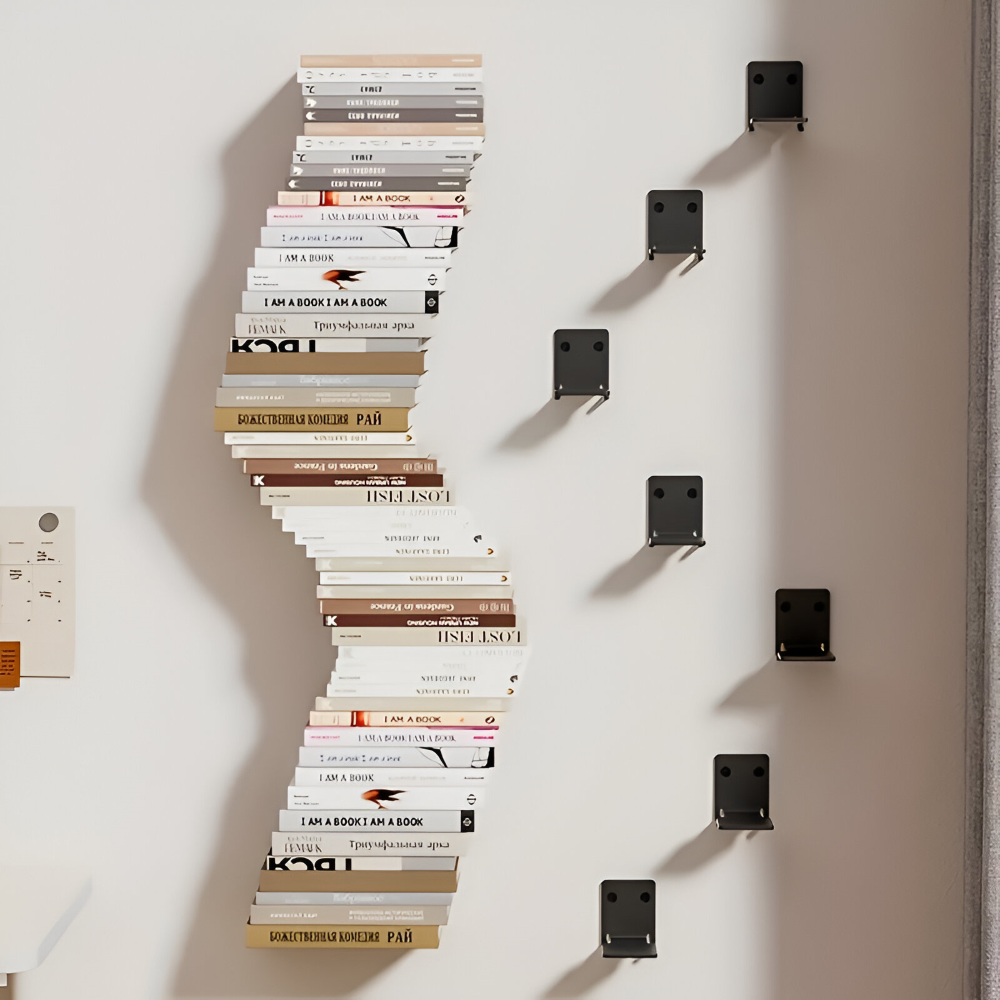 Unsichtbare Schwebende Buchregale - Wandmontierte Buchorganisatoren - Stilvolle, platzsparende Wandregale