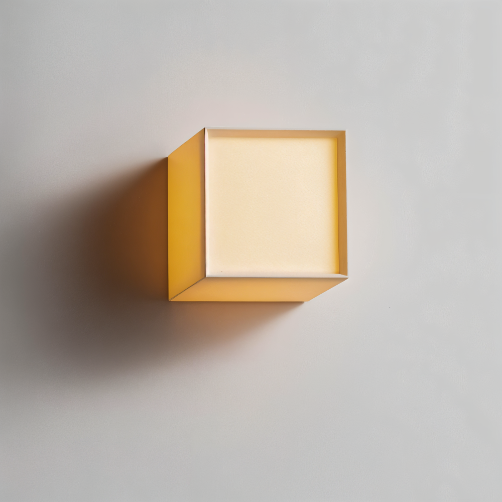 JapSquare Wandleuchte - Stoff Wandlampe - Japanische Wandlampe Design - Nordische Wandleuchten LED