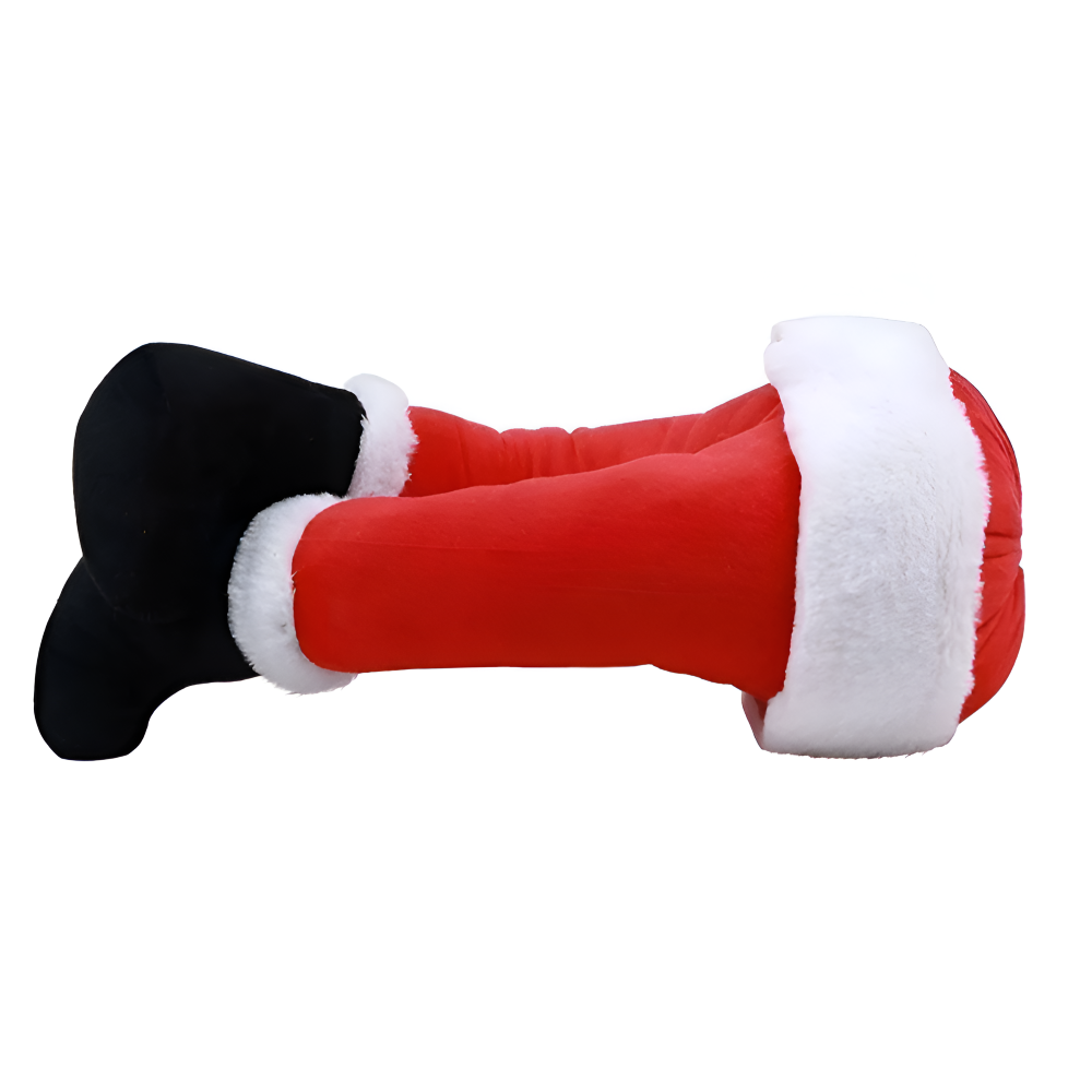 Kickin' Santa - Kreativer Weihnachtsmann Plüschbeine Christbaumschmuck