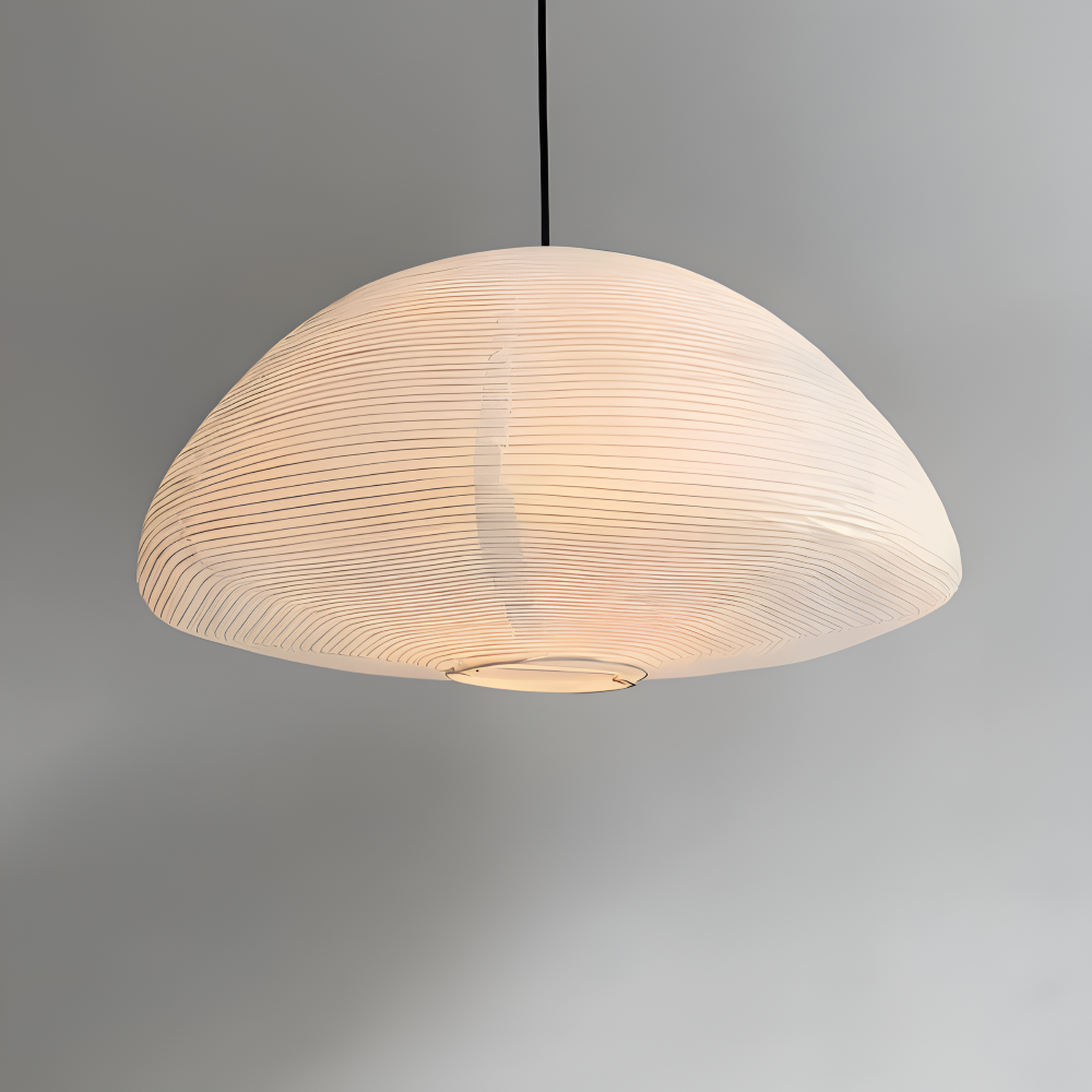 KireiLume - Japanische Papierkuppel Pendelleuchte - Minimalistische Hängelampe