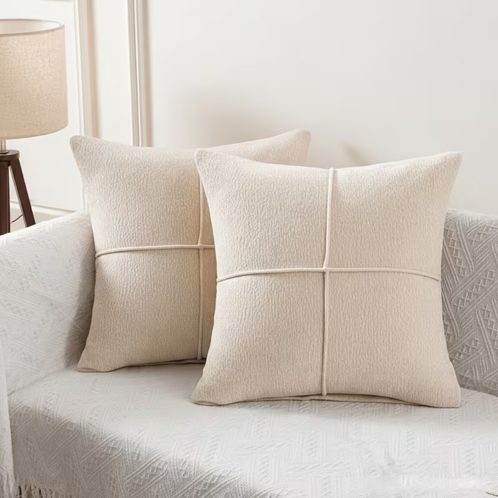 Kissenbezug 40x40 Braun – Weicher Sofakissenbezug aus Mikrofaser für Couch, Bett & Wohnzimmer