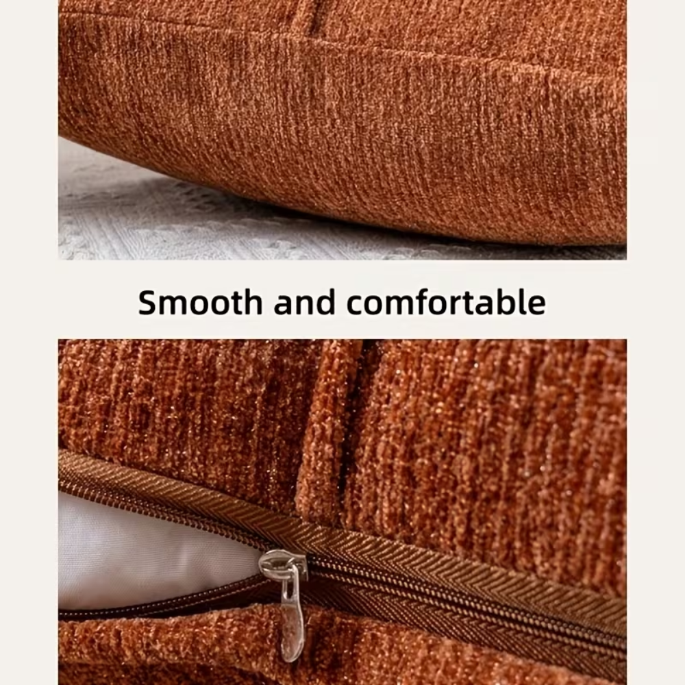 Kissenbezug 40x40 Braun – Weicher Sofakissenbezug aus Mikrofaser für Couch, Bett & Wohnzimmer