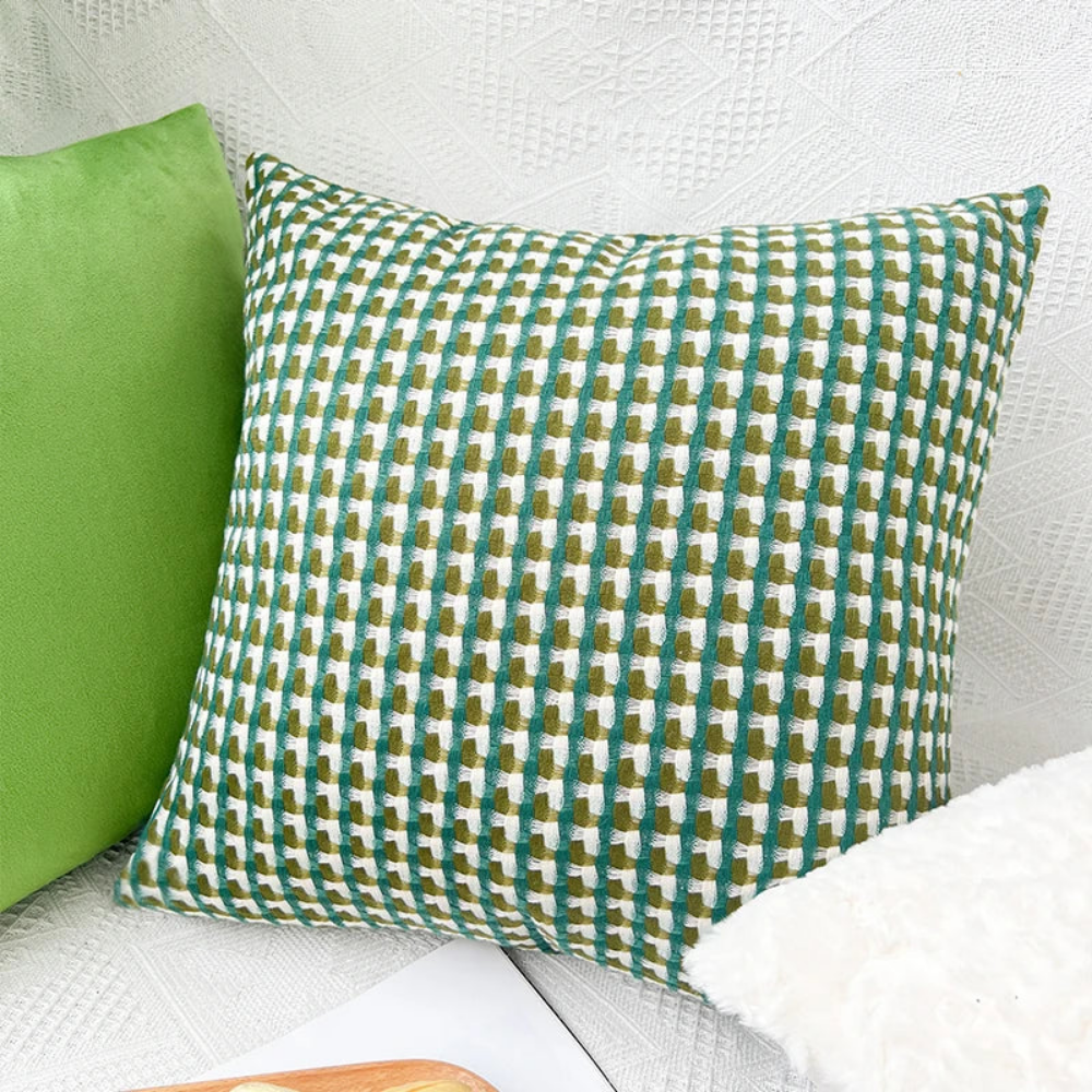 Kissenbezug 45x45 cm – Dekorativer Sofakissenbezug im Nordic Muster für Sofa, Bett & Wohnzimmer
