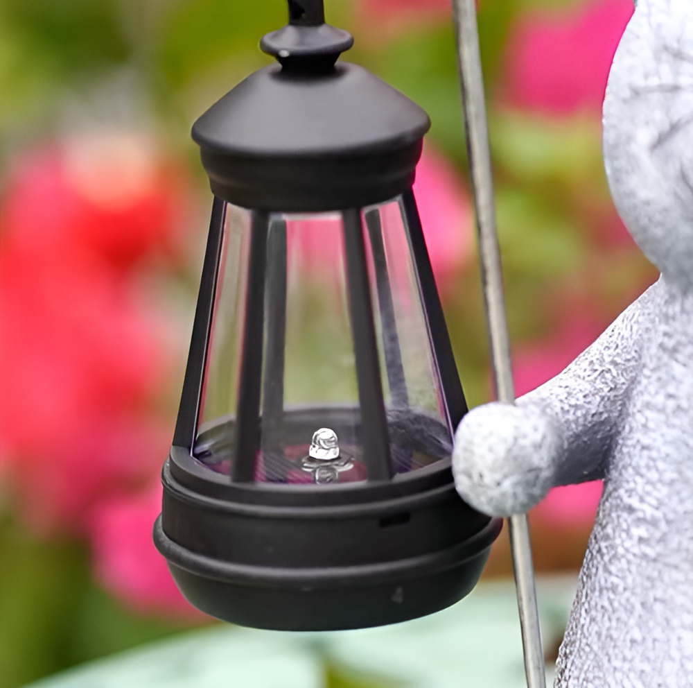 KittyBeam - Bezaubernde Solar Katzenstatuen Laterne für Gartenfreuden
