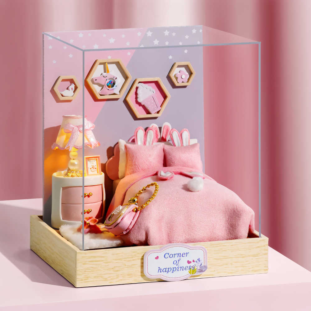 Lil'Puzz Haus - Umweltfreundliches Miniatur DIY Puppenhaus Kit Decor