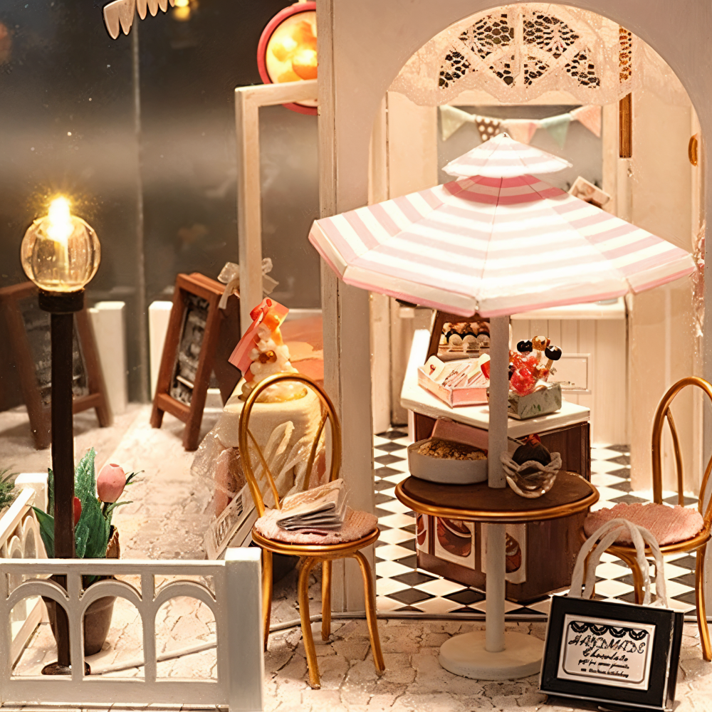 Lil'Puzz Haus - Umweltfreundliches Miniatur DIY Puppenhaus Kit Decor