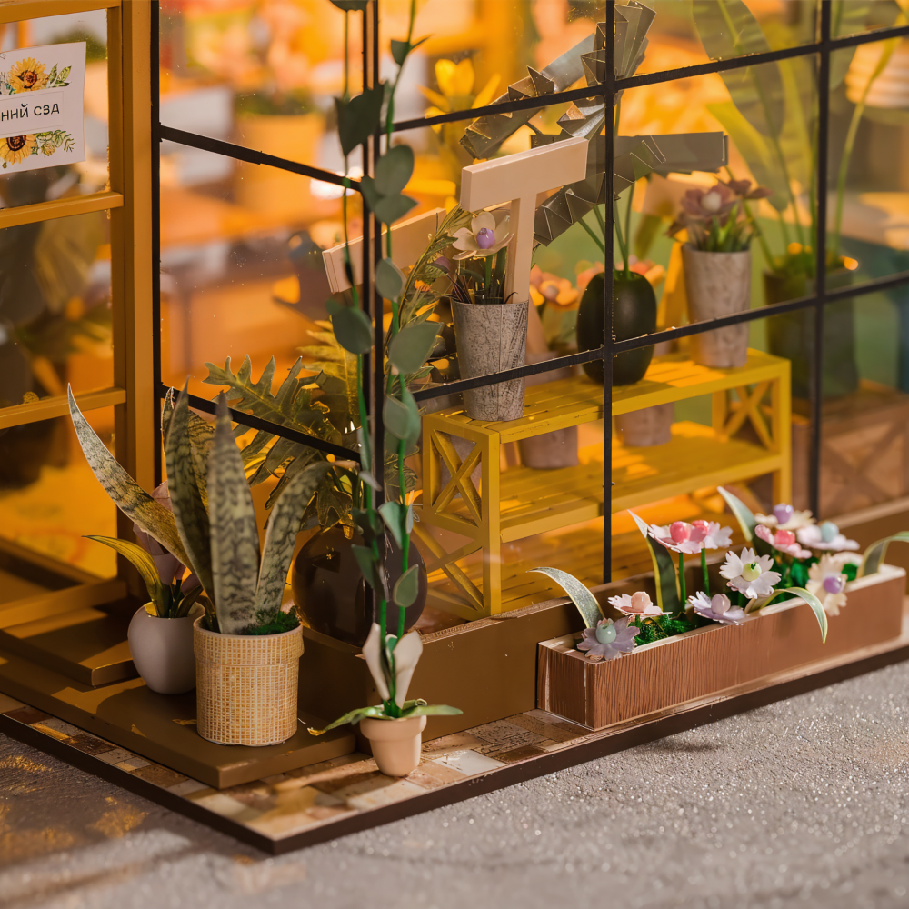 Lil'Puzz Haus - Umweltfreundliches Miniatur DIY Puppenhaus Kit Decor