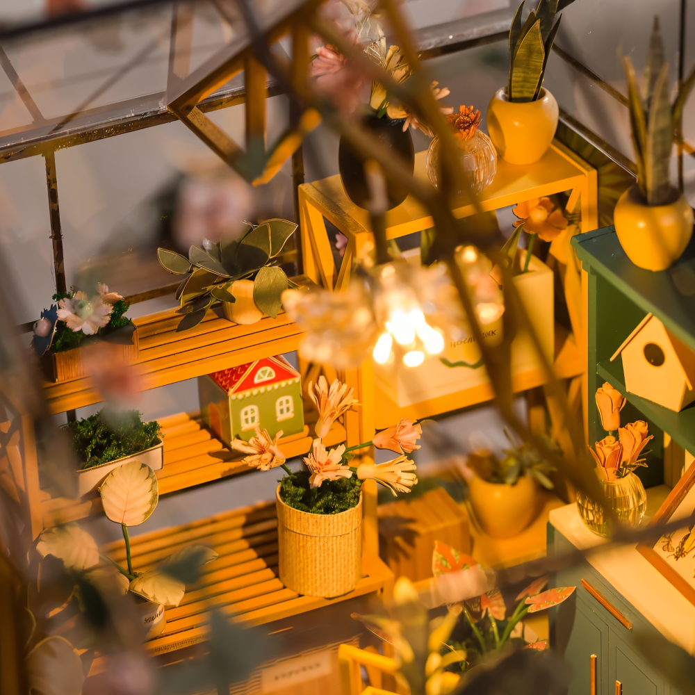 Lil'Puzz Haus - Umweltfreundliches Miniatur DIY Puppenhaus Kit Decor