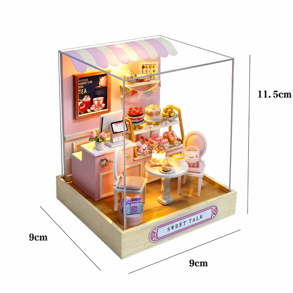 Lil'Puzz Haus - Umweltfreundliches Miniatur DIY Puppenhaus Kit Decor