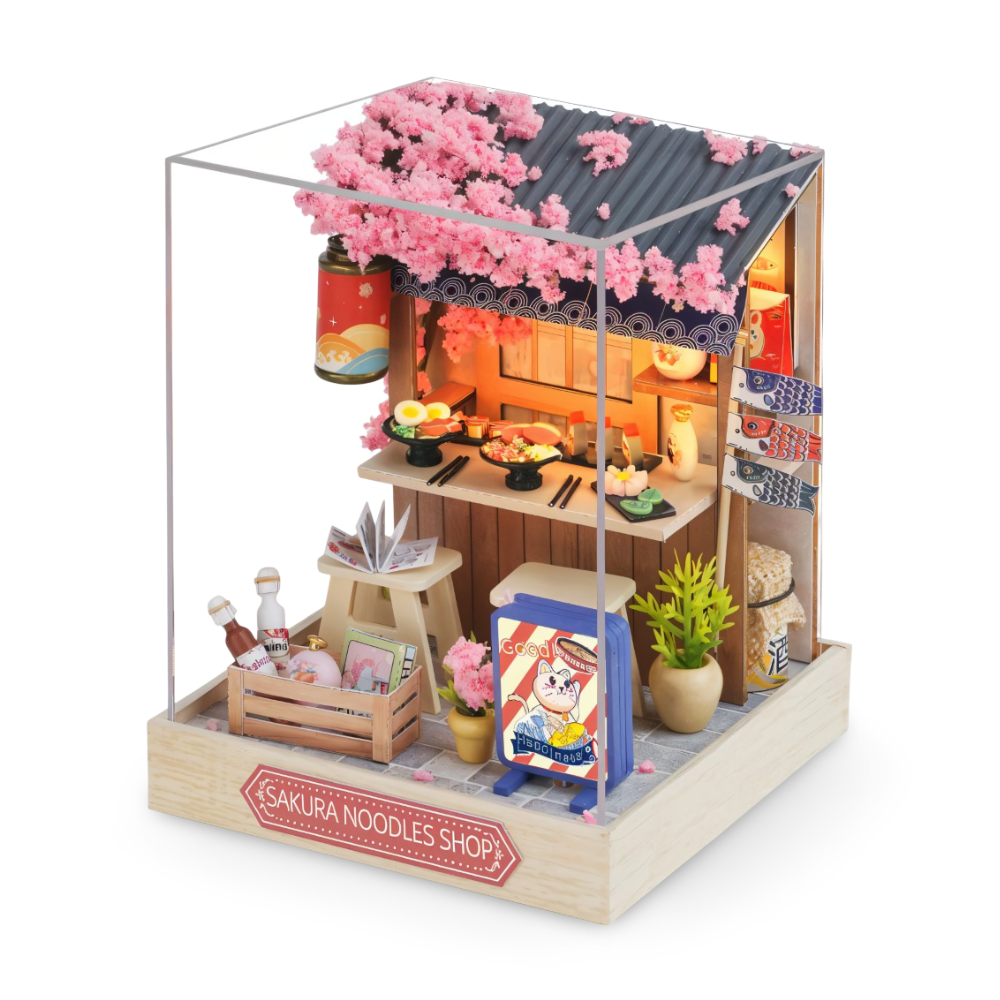 Lil'Puzz Haus - Umweltfreundliches Miniatur DIY Puppenhaus Kit Decor