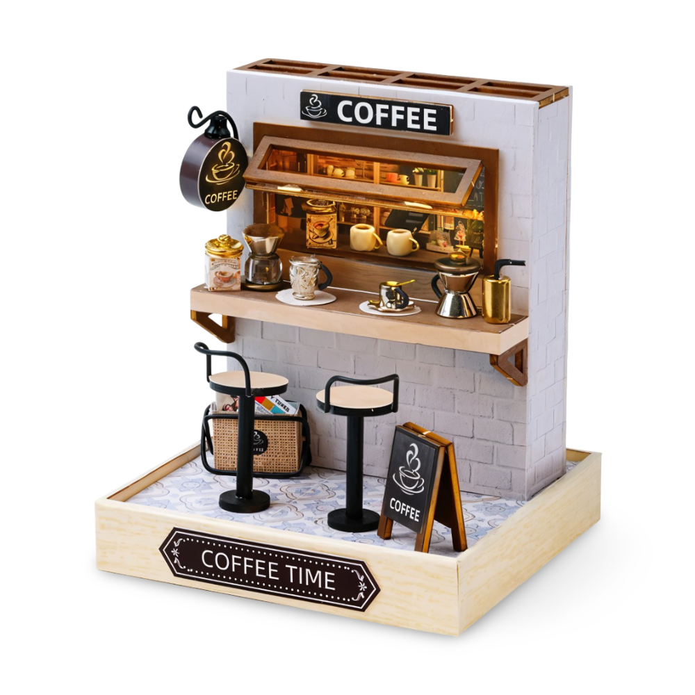 Lil'Puzz Haus - Umweltfreundliches Miniatur DIY Puppenhaus Kit Decor