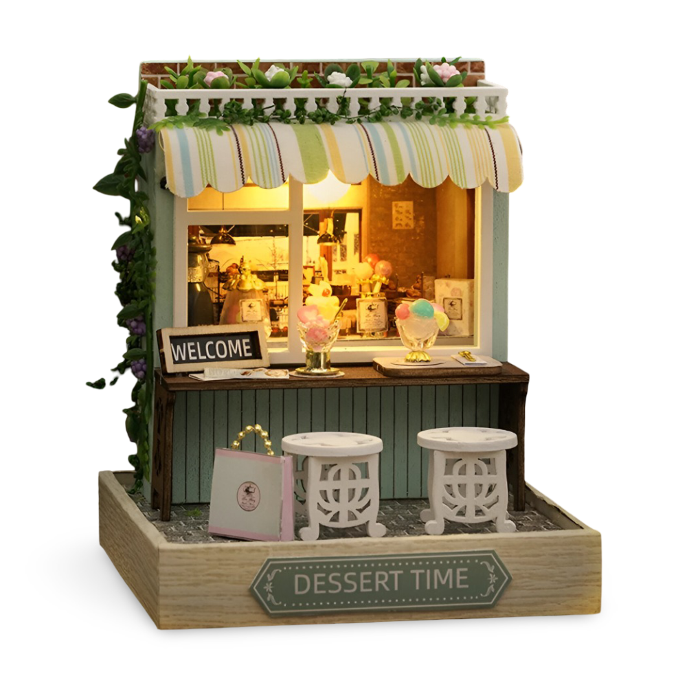 Lil'Puzz Haus - Umweltfreundliches Miniatur DIY Puppenhaus Kit Decor
