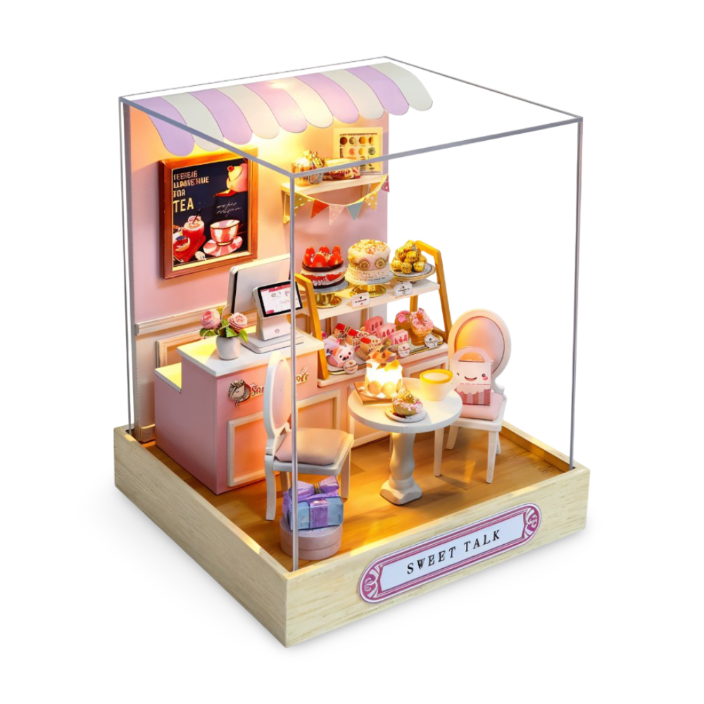 Lil'Puzz Haus - Umweltfreundliches Miniatur DIY Puppenhaus Kit Decor