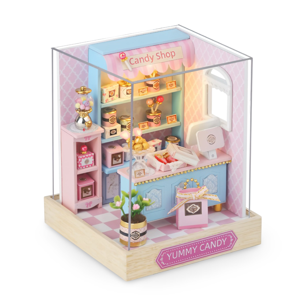 Lil'Puzz Haus - Umweltfreundliches Miniatur DIY Puppenhaus Kit Decor