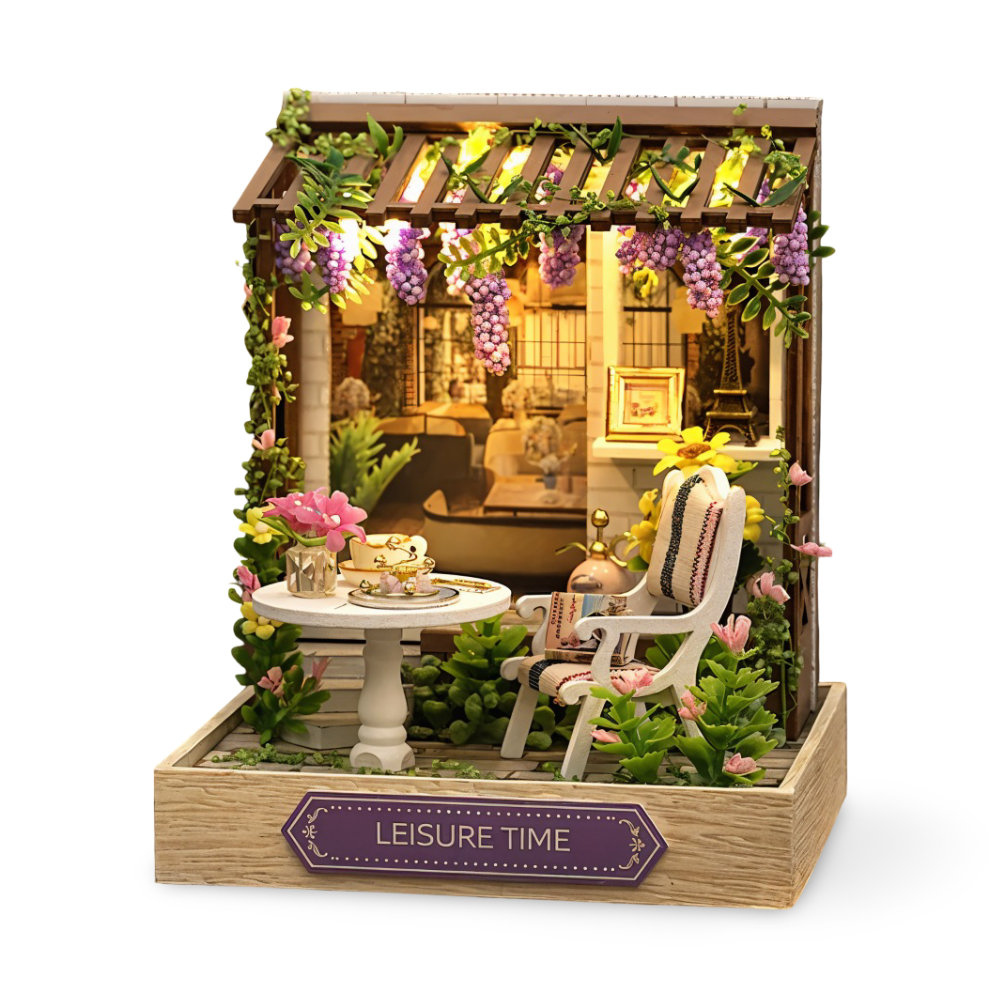 Lil'Puzz Haus - Umweltfreundliches Miniatur DIY Puppenhaus Kit Decor