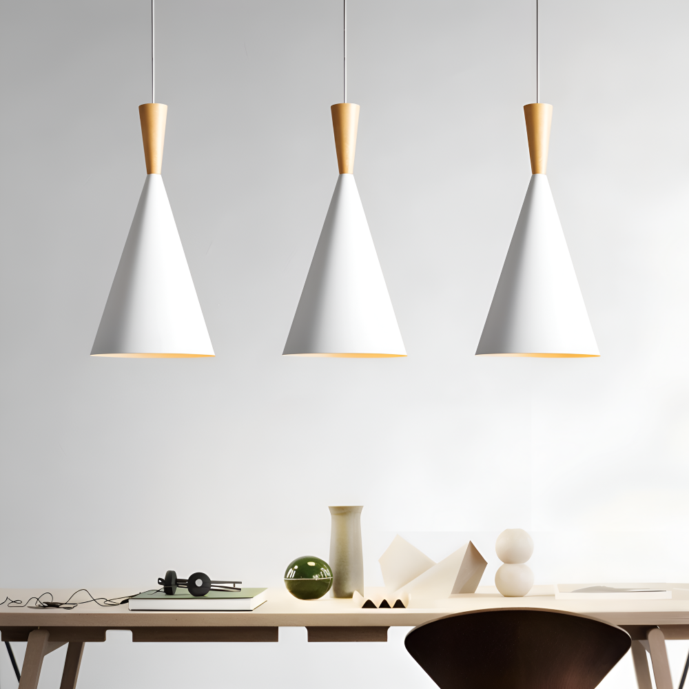 Lofty LED Pendelleuchte - Moderne Schwarz Weiße Geometrische Hängelampen für Innenräume