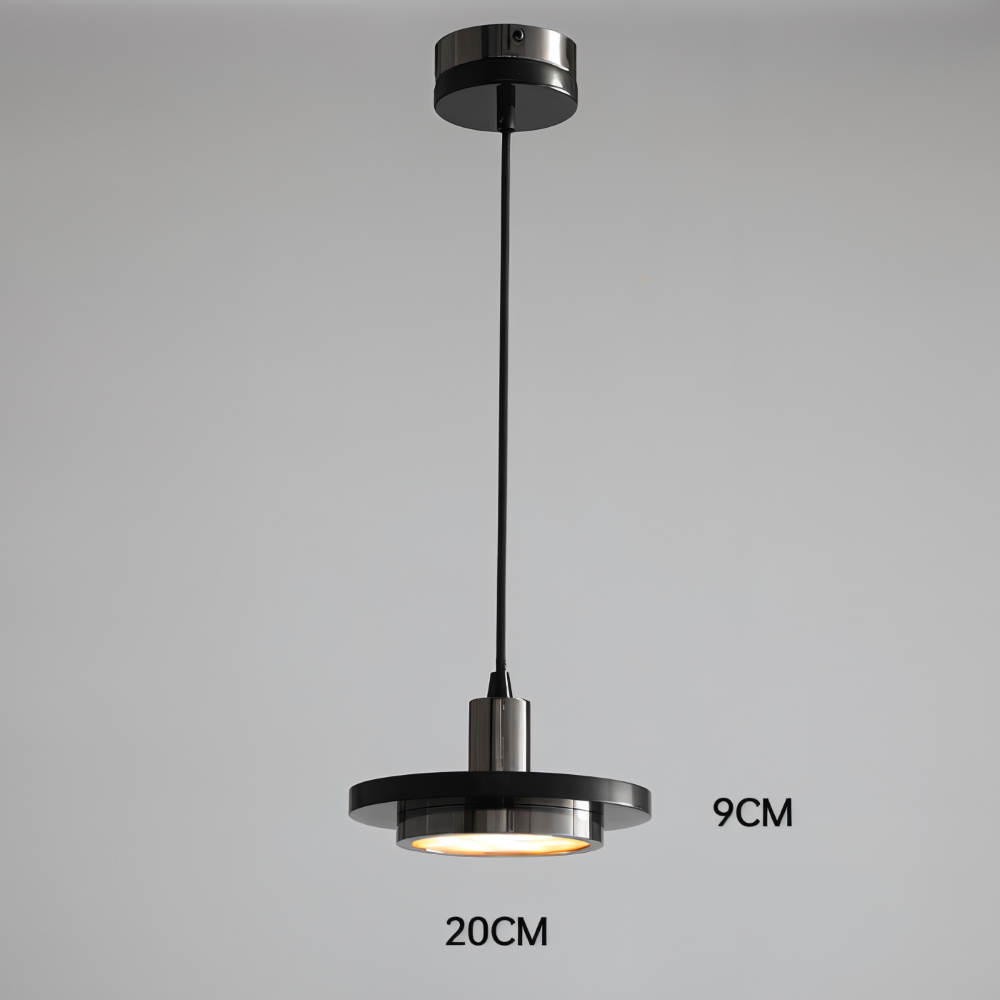 LuMetal Pendelleuchte - Single Head Layered Runde LED Hängelampe