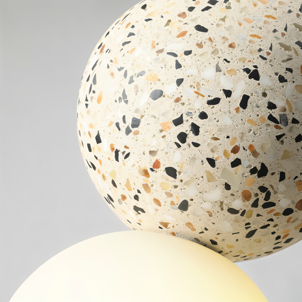 LumeGlobe Pendelleuchte - Doppelkugel Pendelleuchte für den Esstisch - Glas Hängekugel Lampe