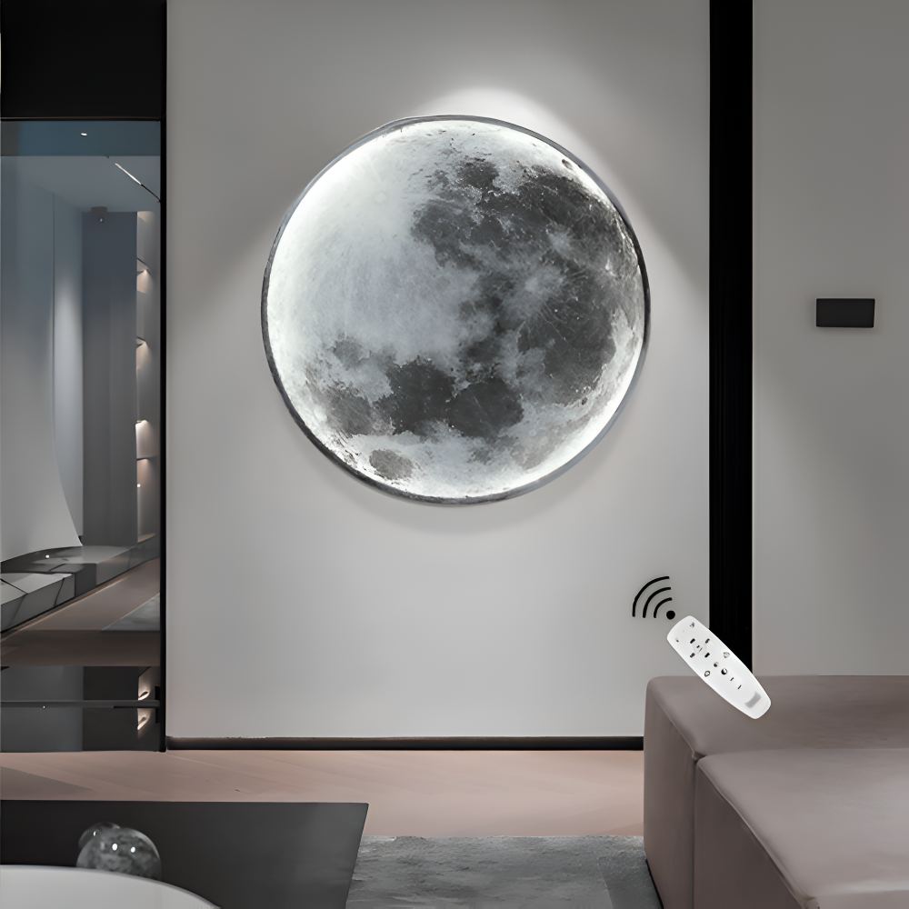 Lunar 3D-Mond-Wandleuchte - Einstellbare & Dimmbare Mond-Wandleuchte
