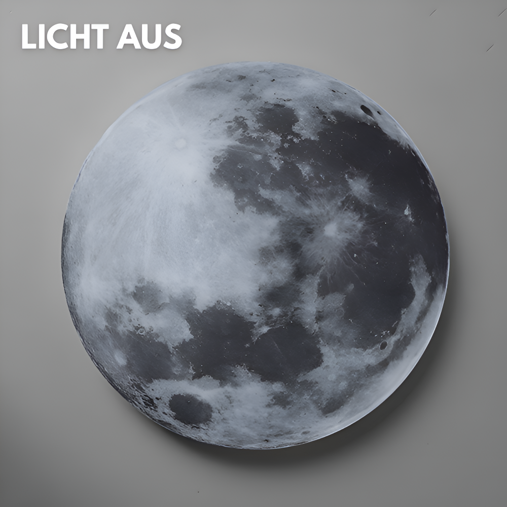 Lunar 3D-Mond-Wandleuchte - Einstellbare & Dimmbare Mond-Wandleuchte
