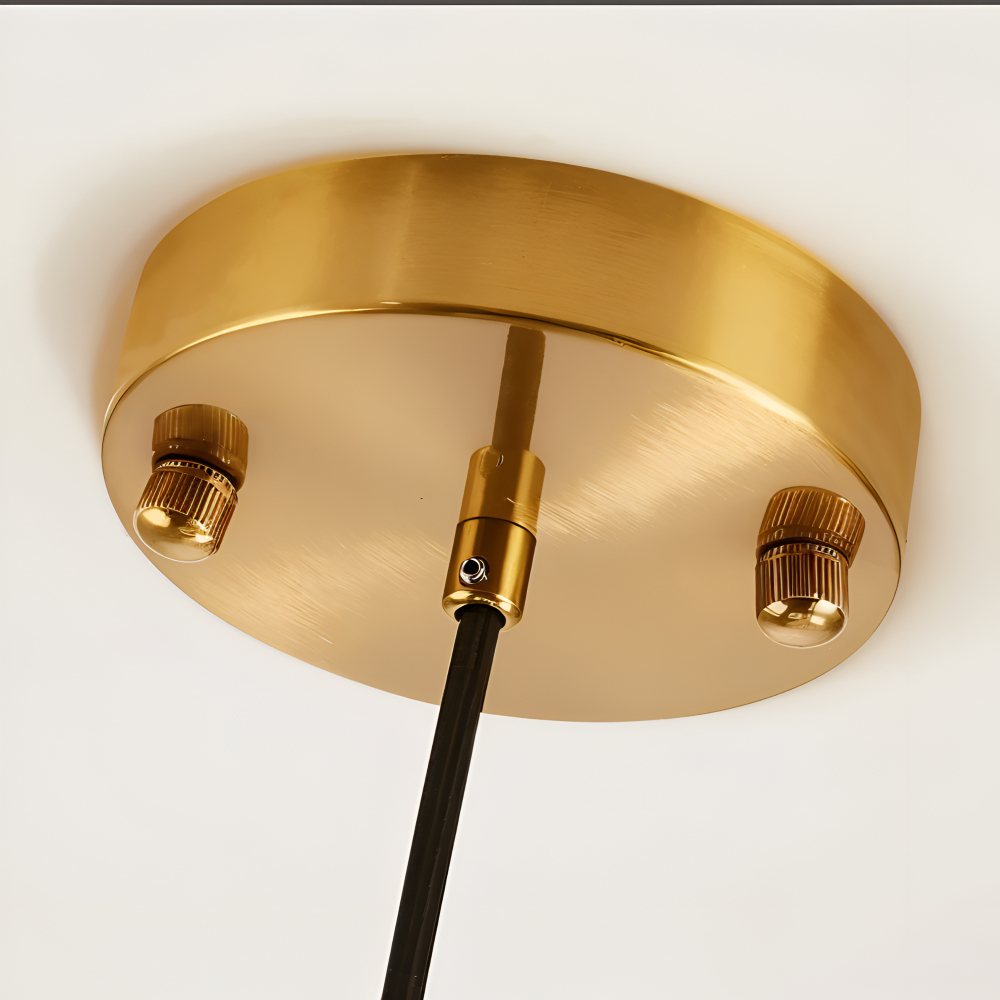 LustreJell - Moderne Creme Glas Pendelleuchte - Transparente Jelly LED Hängelampe