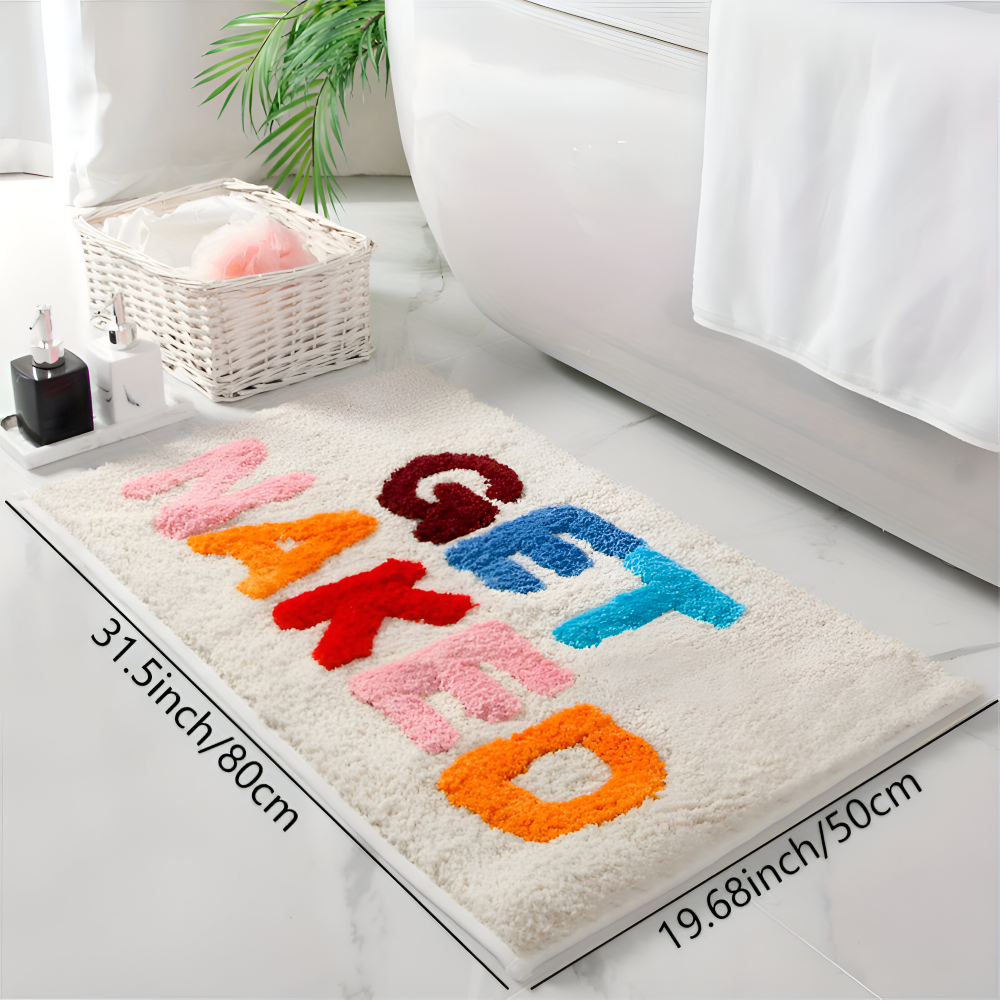 LuxLetter Badematte - Bunte Badematte - Badematten Rutschfest