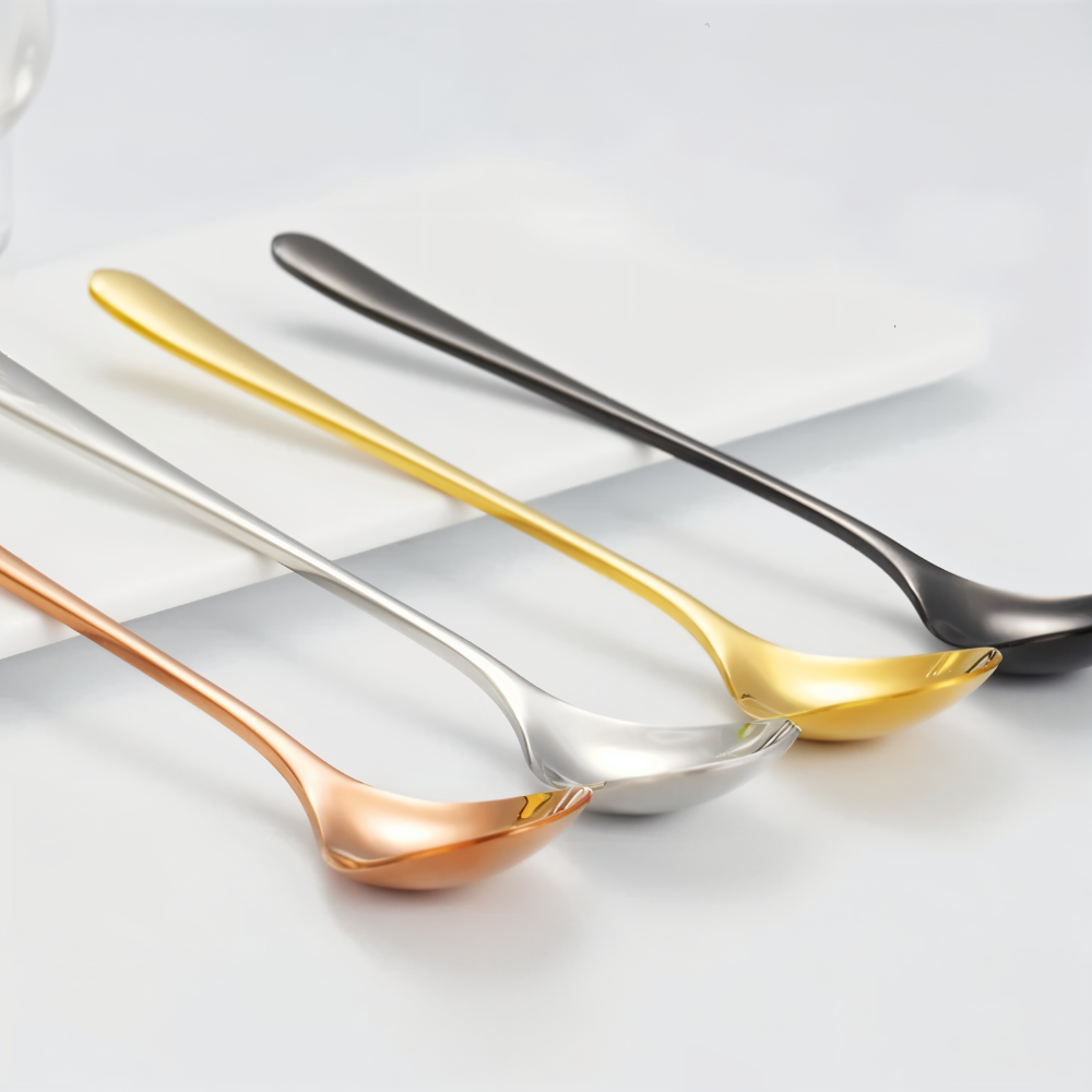 Luxe Dessertlöffel - 4/6 Stück Set Langstielige Löffel