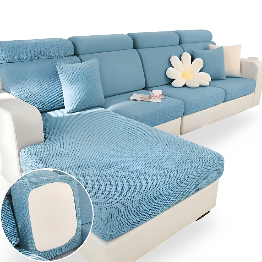 LuxeGuard Sofabezug - 360° Vollschutz-Kissenüberzug