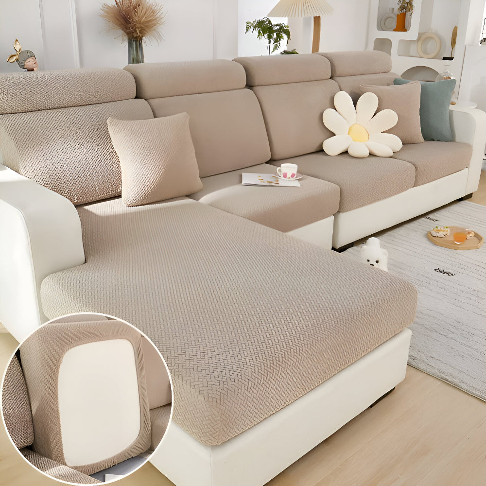 LuxeGuard Sofabezug - 360° Vollschutz-Kissenüberzug