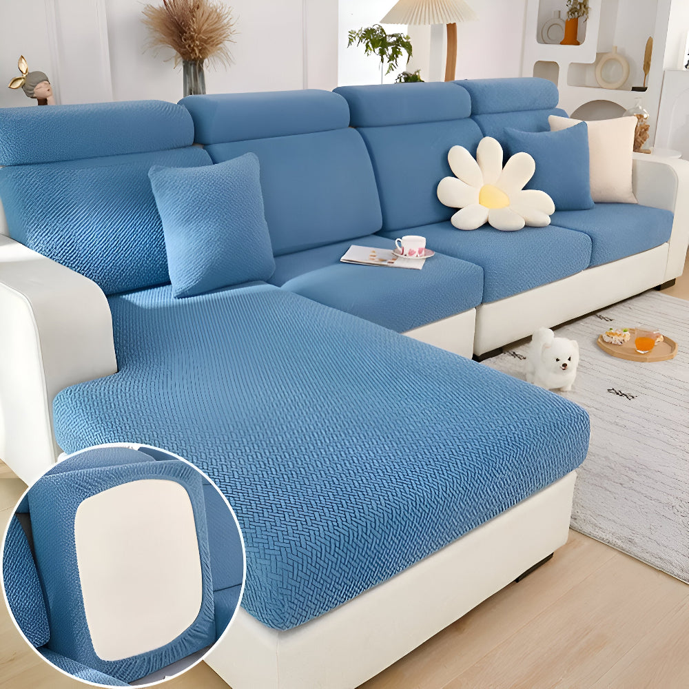 LuxeGuard Sofabezug - 360° Vollschutz-Kissenüberzug