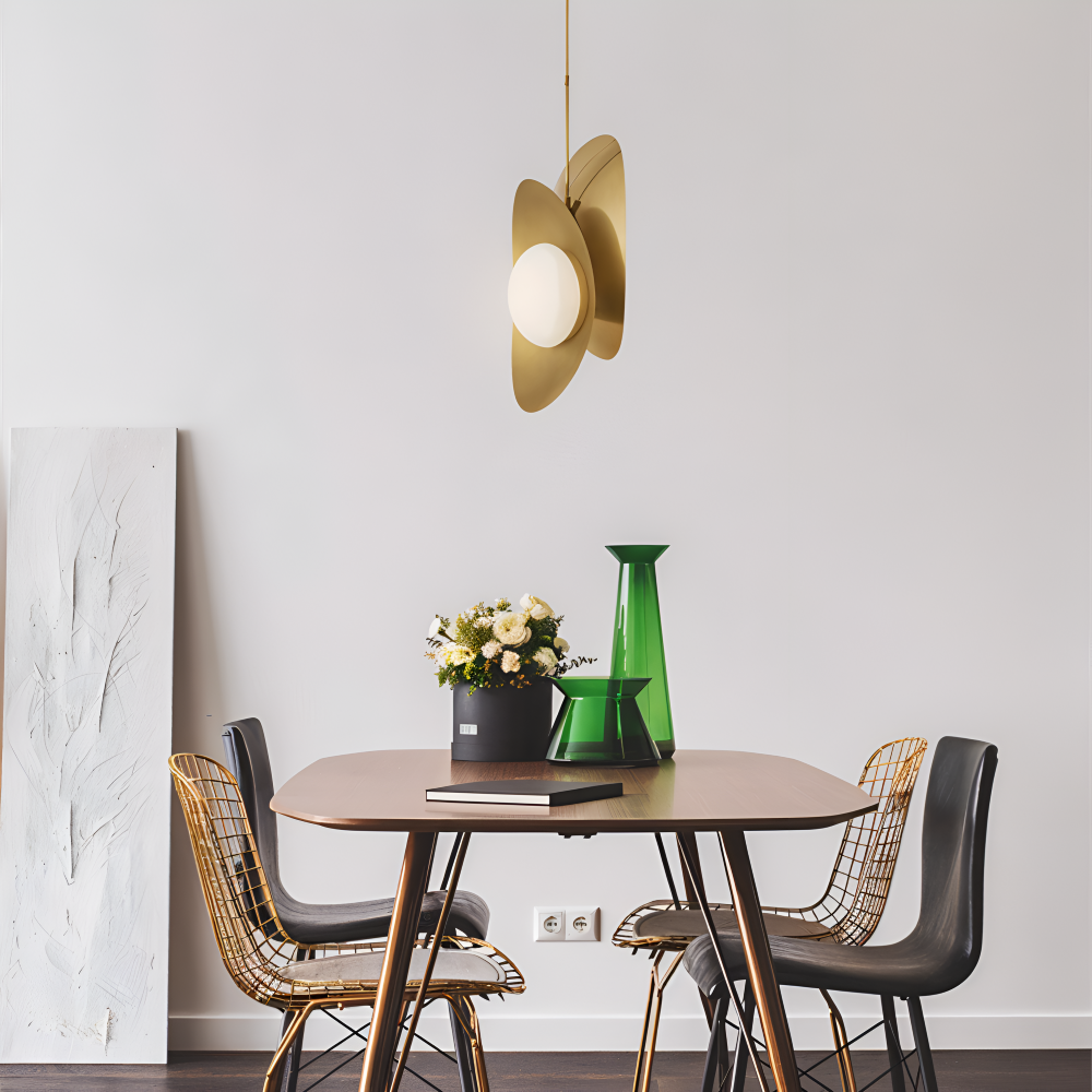 Luxe Pearle Pendelleuchte - Luxuriöse Perlenglaslampe Metall Hängelampe