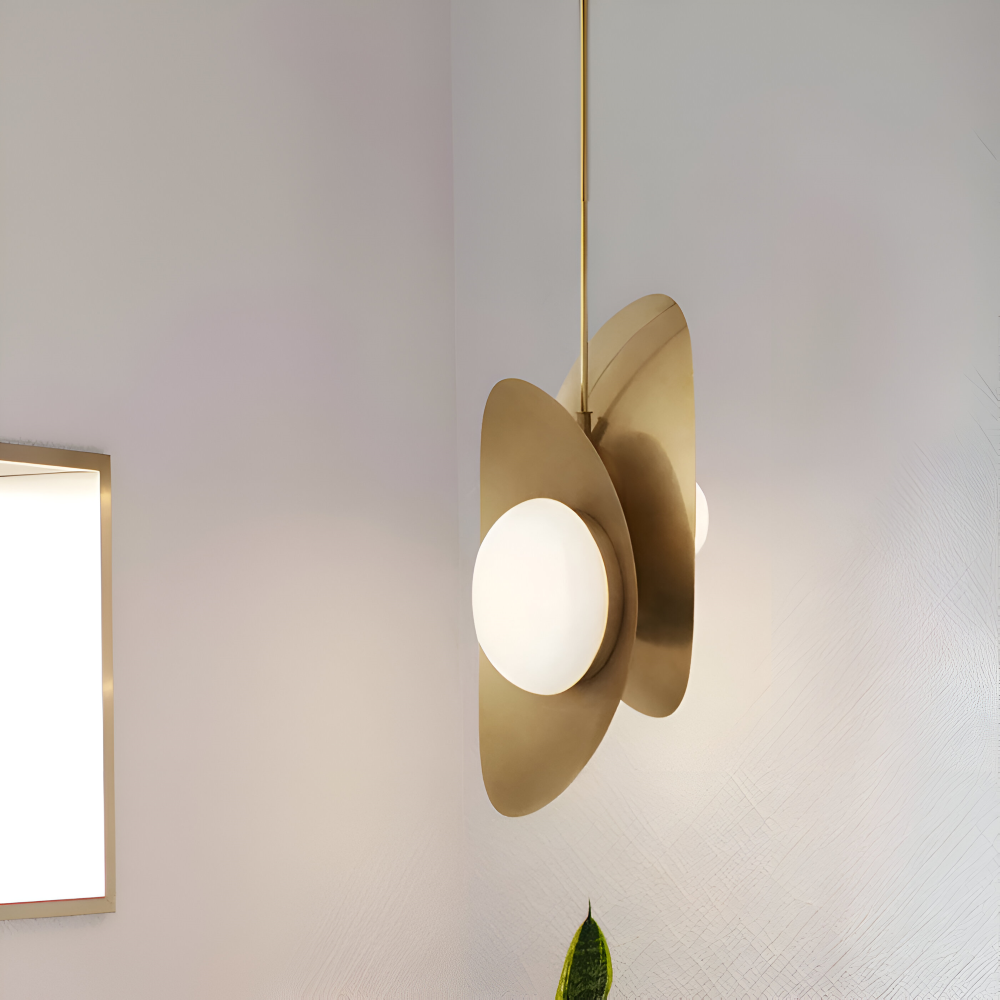 Luxe Pearle Pendelleuchte - Luxuriöse Perlenglaslampe Metall Hängelampe