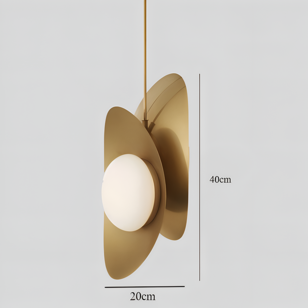 Luxe Pearle Pendelleuchte - Luxuriöse Perlenglaslampe Metall Hängelampe